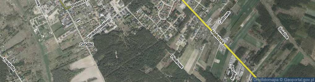 Zdjęcie satelitarne Piaskowa ul.